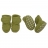 Chaussons bébé anti-dérapants laine - Vert 8- 12 mois (10 cm environ)