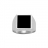 Chevalière carré 13*13 + onyx imitation