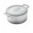 COCOTTE RONDE POIVRE BLANC 20CL AVEC COUVERCLE BELLE CUISINE