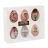 Coffret 6 oeufs de Pâques au <a title='Offrir du chocolat à la saint-valentin' href='http://www.familyby.com/boutiques/detailCategorie/4222' style='text-decoration:none; color:#333'><strong>chocolat</strong></a> - Décors Paris - La boîte de 6 oeufs