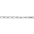 Collier 1+1 7mm fl 50cm argent