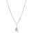 Collier acier femme Y pampille reglable