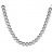 Collier acier maille boules