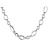 Collier acier modele femme mailles ovales