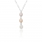 Collier argent 3 perles oxydes