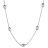 Collier argent motif 7 olives 45cm