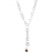 Collier argent multi anneaux ambre véritable