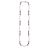 Collier argent pierres mauves