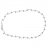 Collier argent ras du cou