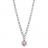 Collier argent rhodié enfant hibou rose - 40cm réglable 37