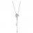 Collier argent rhodié maille vénitienne avec pendentif palmier p