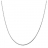 Collier argent rhodié petite paloma 42cm