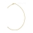 Collier cable plaqué or