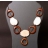 Collier Canda Marron Naturel