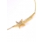 Collier Etoile filante or jaune