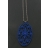 Collier Night Fever Ovale Bleu klein