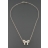 Collier Noeud blanc