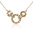 Collier or anneaux martelés
