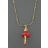 Collier Pas de deux Rouge