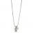 Collier + pend.moderne nacre 42cm argent rhodié