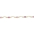 Collier plaqué or fantaisie 5<a title='bouquet de fleurs pour la saint-valentin' href='http://www.familyby.com/boutiques/detailCategorie/4211' style='text-decoration:none; color:#333'><strong> fleurs</strong></a> roses 37+7cm