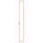 Collier plaqué or tube 40cm