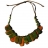 Collier Pocahontas Naranja Verde