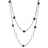 Collier sautoir acier double chaine corde