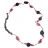 Collier Tagua Noir, Rouge, Orange, Pourpre et Rose