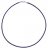 Cordon soie 2mm bleu argent