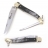 Couteau Laguiole Pêcheur, Corne noire, Lame acier inox 12C27