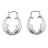 Créoles double dauphin argent rhodié