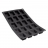 DeBuyer Moulflex noir - Moule en silicone : Mini savarins 17.5 x 30 cm, soit 20 alvéoles