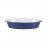 Emile Henry Plat ovale à oreilles 22 cm - Azur