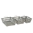 Ensemble de 3 corbeilles zinc Athezza