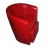 Fauteuil Club Classic + Pouf rouge