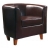 Fauteuil Club Orlando marron Couleur Marron Matière Polyurethane