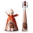 Fleur de <a title='Offrir du chocolat à la saint-valentin' href='http://www.familyby.com/boutiques/detailCategorie/4222' style='text-decoration:none; color:#333'><strong>chocolat</strong></a> - Crème de liqueur - la bouteille cloche bouchon bois de 20cl