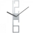 Horloge design 6-12 alu