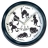 Horloge murale ronde Cats