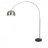 Lampadaire design Big Arc Couleur Chrome/Noir Matière Aluminium/Marbre