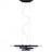 Lampe suspension design MIKADO Couleur Noir Matière Métal