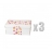 Lot de 3 boîtes pois COLORES