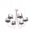 Lustre design Nuage 6 lampes argent