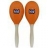 Maracas Bois Orange 19 Cm