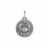 Médaille argent zodiaque cancer