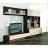 Meuble de salon mural Satin <a title='Tout savoir sur la marque UNE' href='http://cadeau.familyby.com/post/13450813402/la-marque-une-un-maquillage-naturellement-bio-et-beau' style='text-decoration:none; color:#333' target='_blank'><strong>UNE</strong></a> EXCLU ATYLIA Couleur Beige/Wengue texturé/Blanc Matière Mélamine