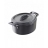 Mini cocotte avec couvercle noir effet fonte 8 cl Belle Cuisine