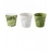 PACK 3 GOBELETS ESPRESSO FROISSE 8CL VICHY VERT/BLANC/VERT LIME