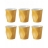 PACK DE 6 GOBELETS BICOLORES ESPRESSO 8 CL ABRICOT